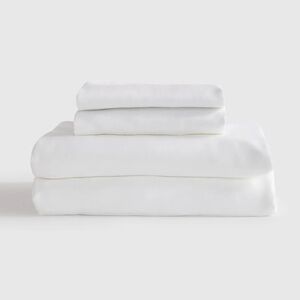 QUINCE Bamboo Sheet Set Queen White 6761
